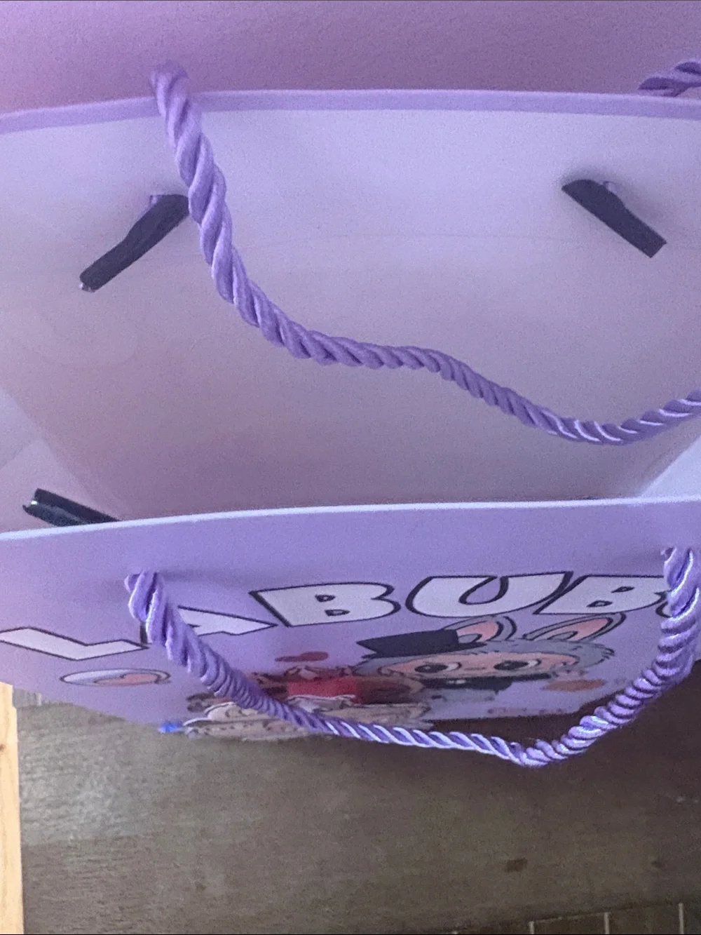 Lavender Bunny Party Gift Bag